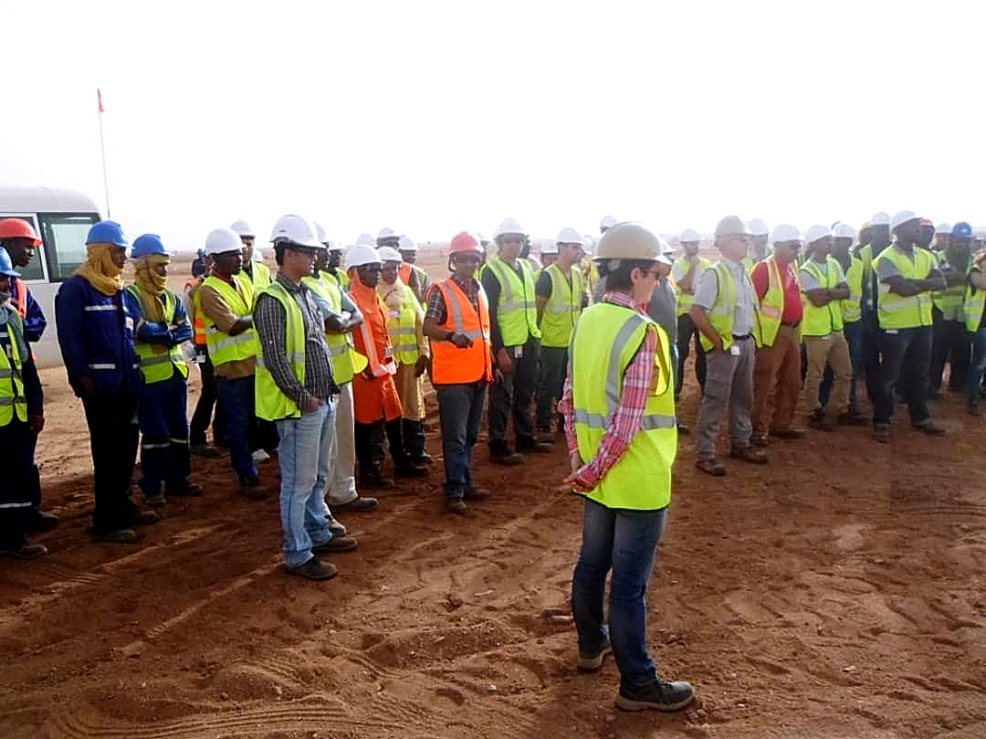 Session de formation QHSE des équipes EMHL en gilets haute visibilité